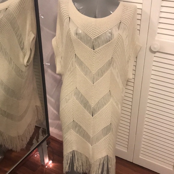 easel Sweaters - Short Sleeve Sweater Dress